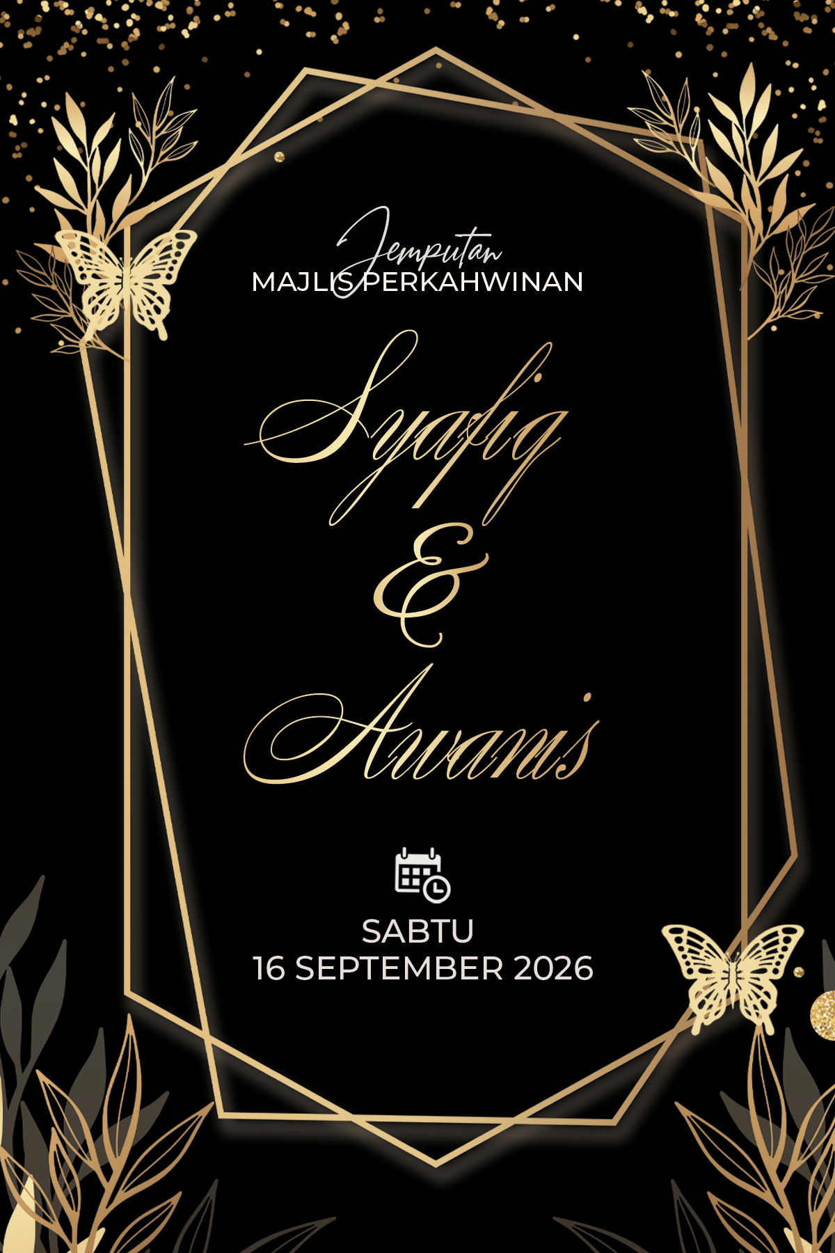 Kad Kahwin Floral Fairy Tale